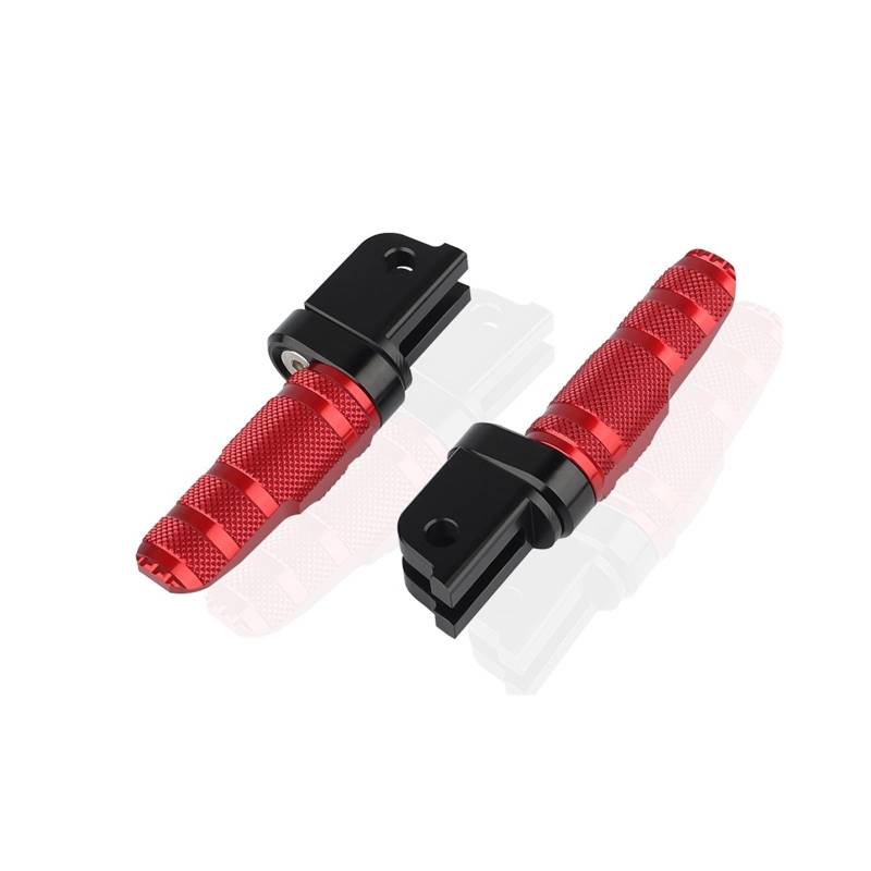 Motorradzubehör Vordere Fußstützen Passagiere Fußstütze Fußrasten Pedal Kompatibel mit Leoncino 500/800 502C 752S BN150S KOVE 321RR(A-Red) von VQJRZKPMX
