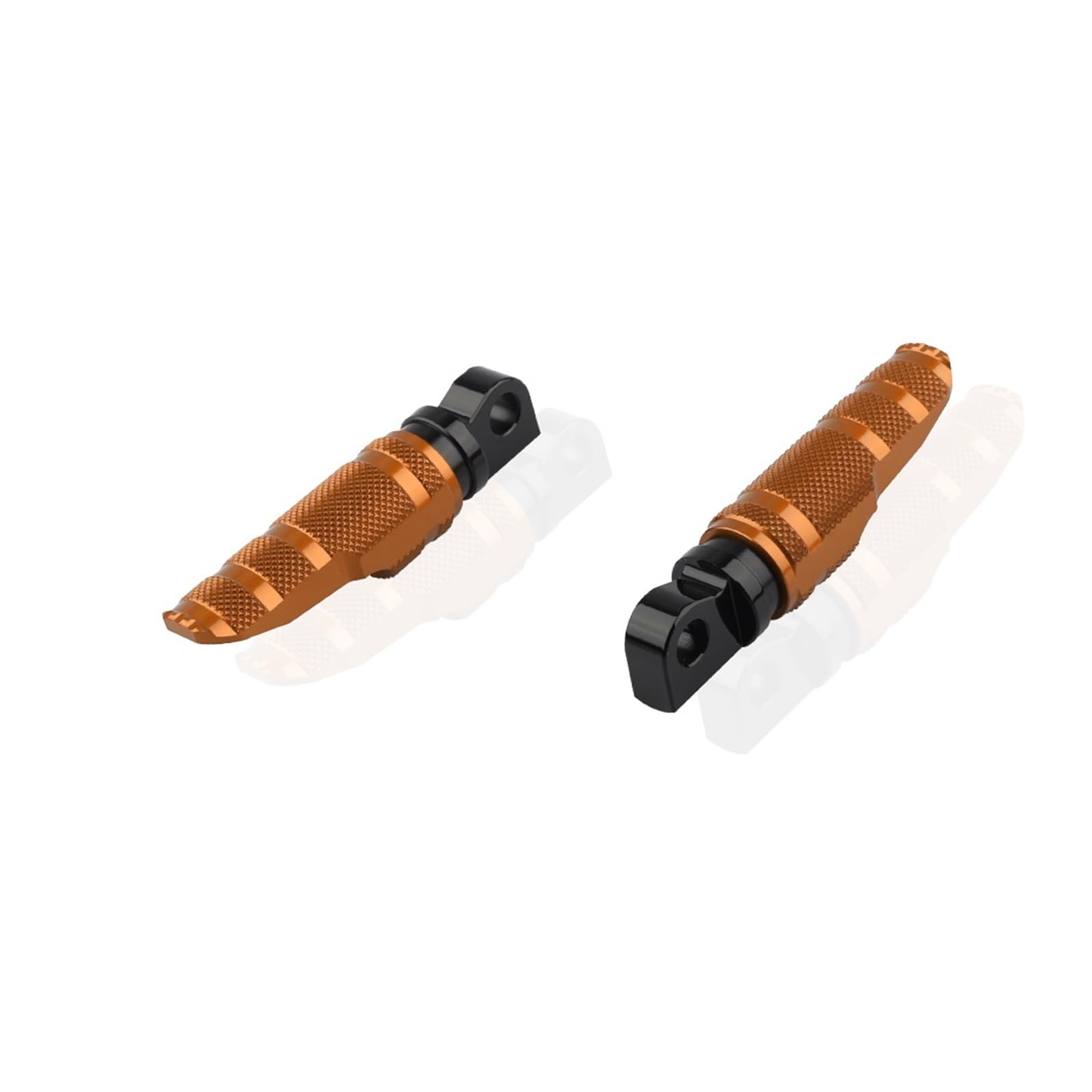 Vordere Fußstützen Beifahrerfußstütze Fußrasten Pedal Kompatibel mit Tri Glide Ultra FLHTCUTG/Classic FLHTCUTG Heritage Softail EFI FLSTI(Orange) von VQJRZKPMX