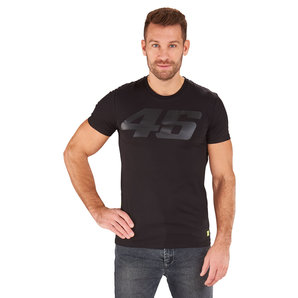 VR46 Logo T-Shirt Schwarz Valentino Rossi von VR46