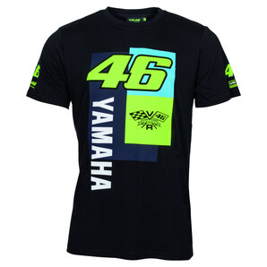 VR46 Yamaha T-Shirt Schwarz Blau Neon Gelb Valentino Rossi VR46 Yamaha T-Shirt Schwarz Blau Neon Gelb Valentino Rossi von VR46