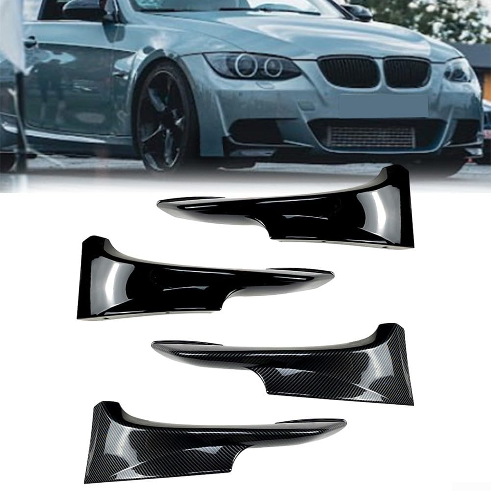 2006 2013 für BMW 3er E92 E93 M Tech Frontstoßstange Splitter Lippe Spoiler, leichtes ABS-Material, kein Schneiden erforderlich (glänzend schwarz 2006–2009) von VRTYVEYBB