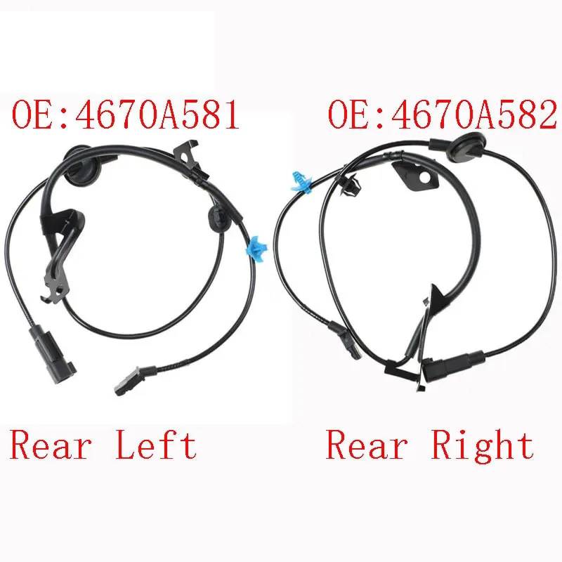 ABS-Sensor hinten Links rechts, für Mitsubishi ASX, für Outlander II 1.8 2.0 2.2 2.4 i DI-D CW1W CW4W CW5W CX4A GA2W 4670A581 4670A582 von VRYRKRNZ