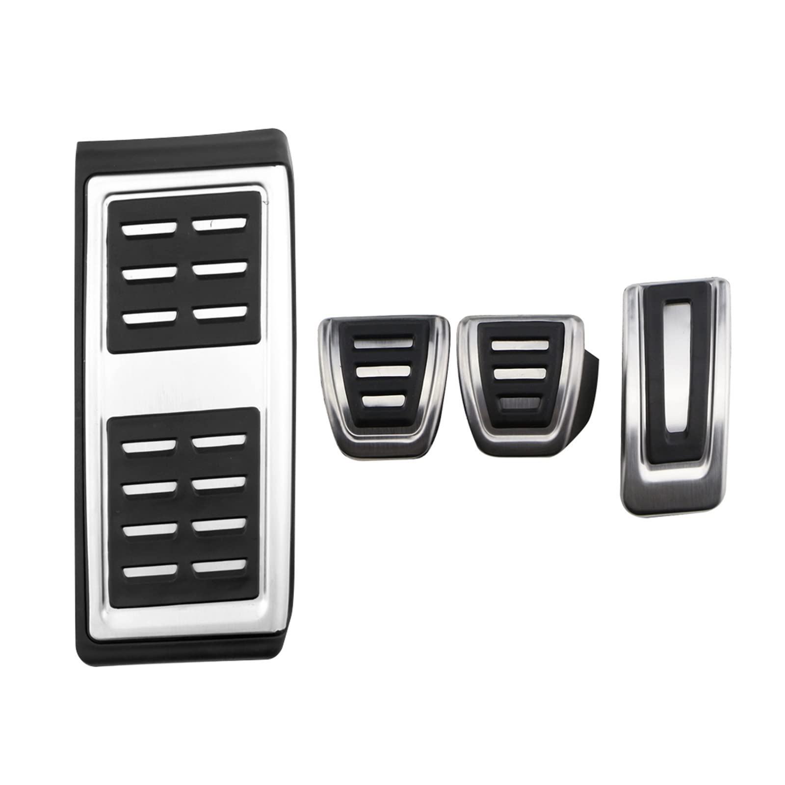VSATA Auto-Pedale passend for Seat Tarraco Ibiza LEON Arona Ateca 2018–2022, Edelstahl-Gasbeschleuniger, Kraftstoff-Bremspedalabdeckung Pedalabdeckungen für Autos (Size : MT with rest(LHD)) von VSATA