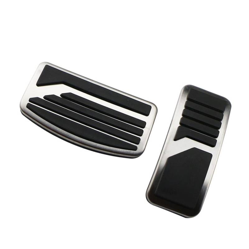 VSATA AT Auto-Gas-Kupplungs-Bremspedal-Abdeckungs-Set, passend for Mitsubishi Pajero 3 Outlander Lancer X Eclipse Cross, rutschfestes Gummi-Edelstahl-Pad Pedalabdeckungen für Autos von VSATA