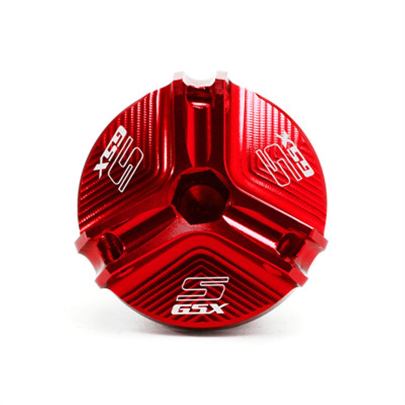 VSKTE FIT FÜR SUZUKI GSX-S 1000 GSXS 750 GSX S 1000 F 2010-2021 Motorrad-Zubehör-Motoröl-Filter-Becher-Stecker-Abdeckungsschraube Schutz (Color : Red) von VSKTE