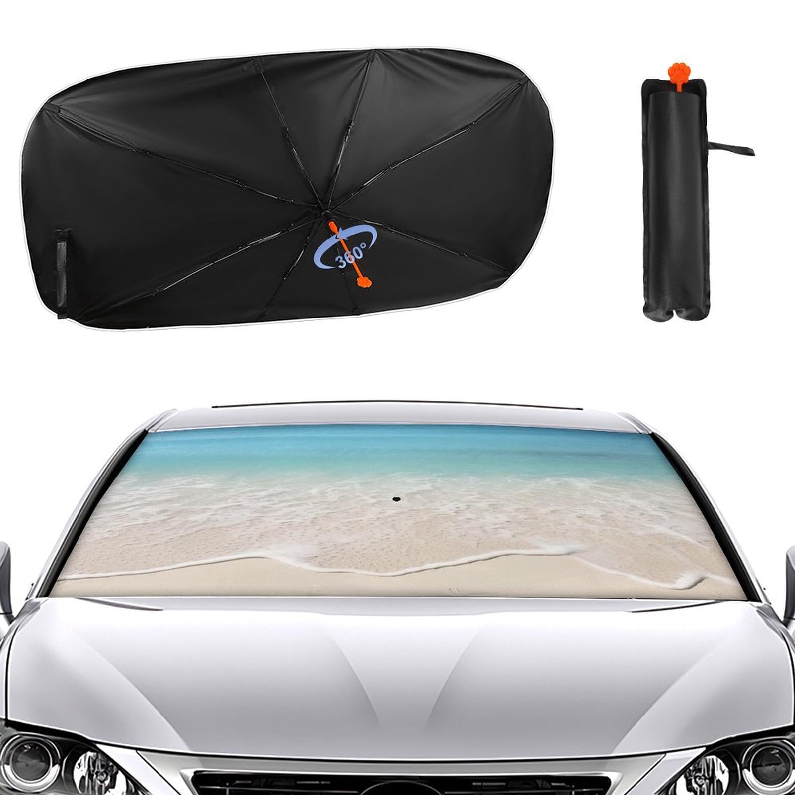 Windschutzscheiben-Sonnenschutz, Auto-Frontscheibe, Sonnenschutz, Regenschirm, 2024, verbesserter Sonnenschirm, Strand, klar, Meer, Sand, Sonnenschutz, Auto-Blocker, Fenster-Sonnenschutz Windschutzscheiben-Sonnenschutz, Auto-Frontscheibe, Sonnenschutz, Regenschirm, 2024, verbesserter Sonnenschirm, Strand, klar, Meer, Sand, Sonnenschutz, Auto-Blocker, Fenster-Sonnenschutz von VTCTOASY