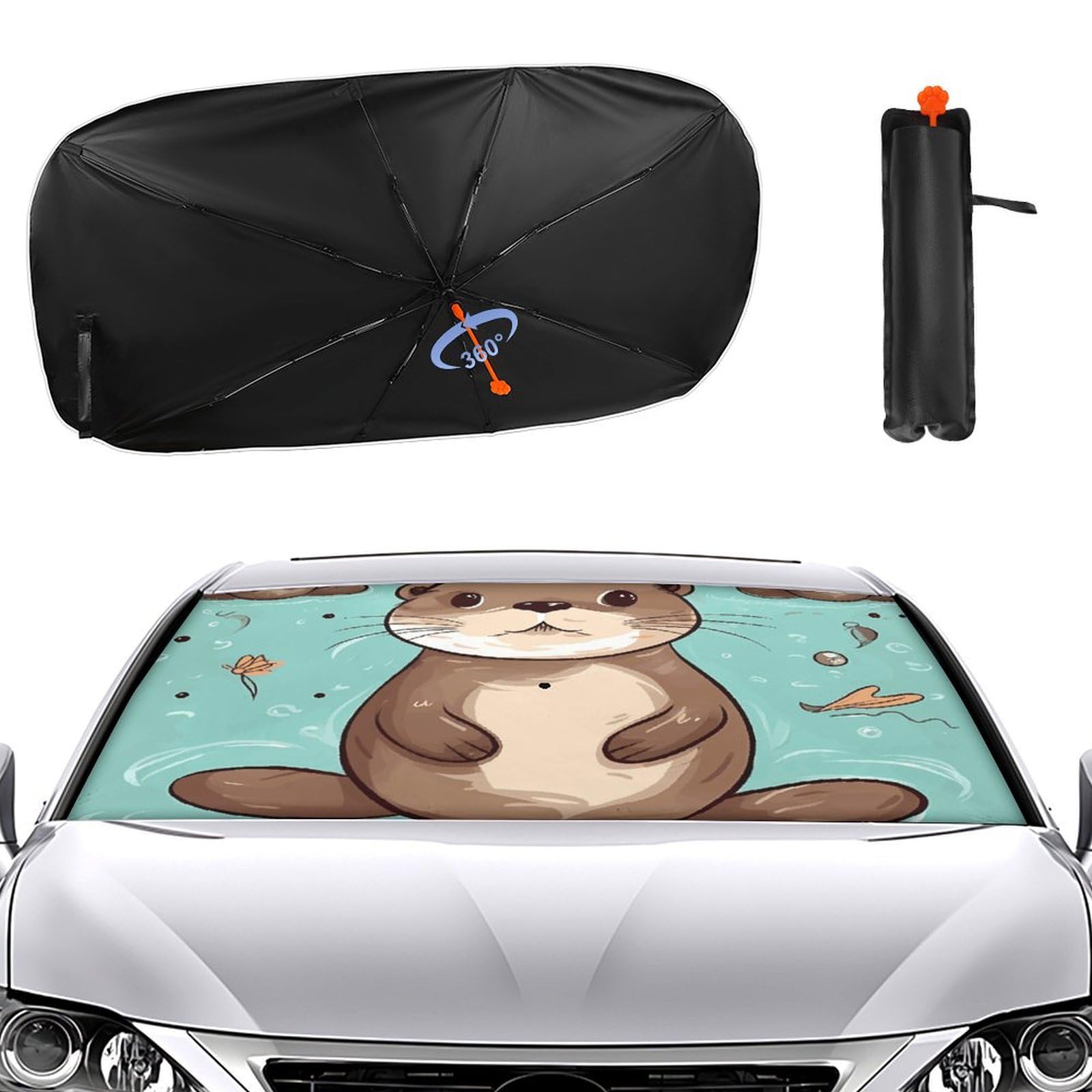 Windschutzscheiben-Sonnenschutz, Auto-Frontscheibe, Sonnenschutz, Regenschirm, 2024, verbesserter Sonnenschutz, Cartoon, niedlicher Otter-Sonnenschutz, Auto-Blocker, Fenster-Sonnenschutz Windschutzscheiben-Sonnenschutz, Auto-Frontscheibe, Sonnenschutz, Regenschirm, 2024, verbesserter Sonnenschutz, Cartoon, niedlicher Otter-Sonnenschutz, Auto-Blocker, Fenster-Sonnenschutz von VTCTOASY