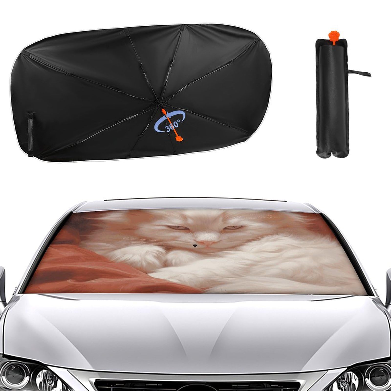 Windschutzscheiben-Sonnenschutz, Auto-Frontscheibe, Sonnenschutz, Regenschirm 2024, verbesserter Sonnenschirm, dunstige Katze, Auto-Blocker, Fenster-Sonnenschutz Windschutzscheiben-Sonnenschutz, Auto-Frontscheibe, Sonnenschutz, Regenschirm 2024, verbesserter Sonnenschirm, dunstige Katze, Auto-Blocker, Fenster-Sonnenschutz von VTCTOASY