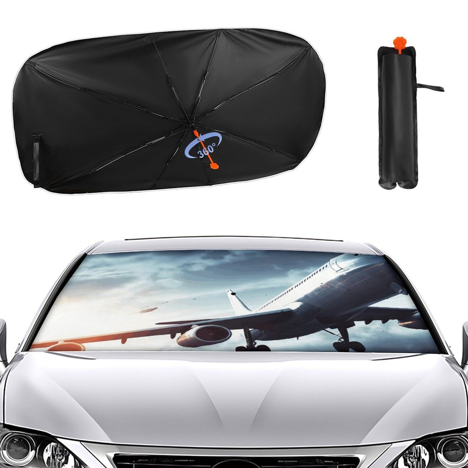 Windschutzscheiben-Sonnenschutz, Auto-Frontscheibe, Sonnenschutz, Regenschirm 2024, verbesserter Sonnenschutz, Flugzeug-Sonnenschutz, Auto-Blocker, Fenster-Sonnenschutz Windschutzscheiben-Sonnenschutz, Auto-Frontscheibe, Sonnenschutz, Regenschirm 2024, verbesserter Sonnenschutz, Flugzeug-Sonnenschutz, Auto-Blocker, Fenster-Sonnenschutz von VTCTOASY
