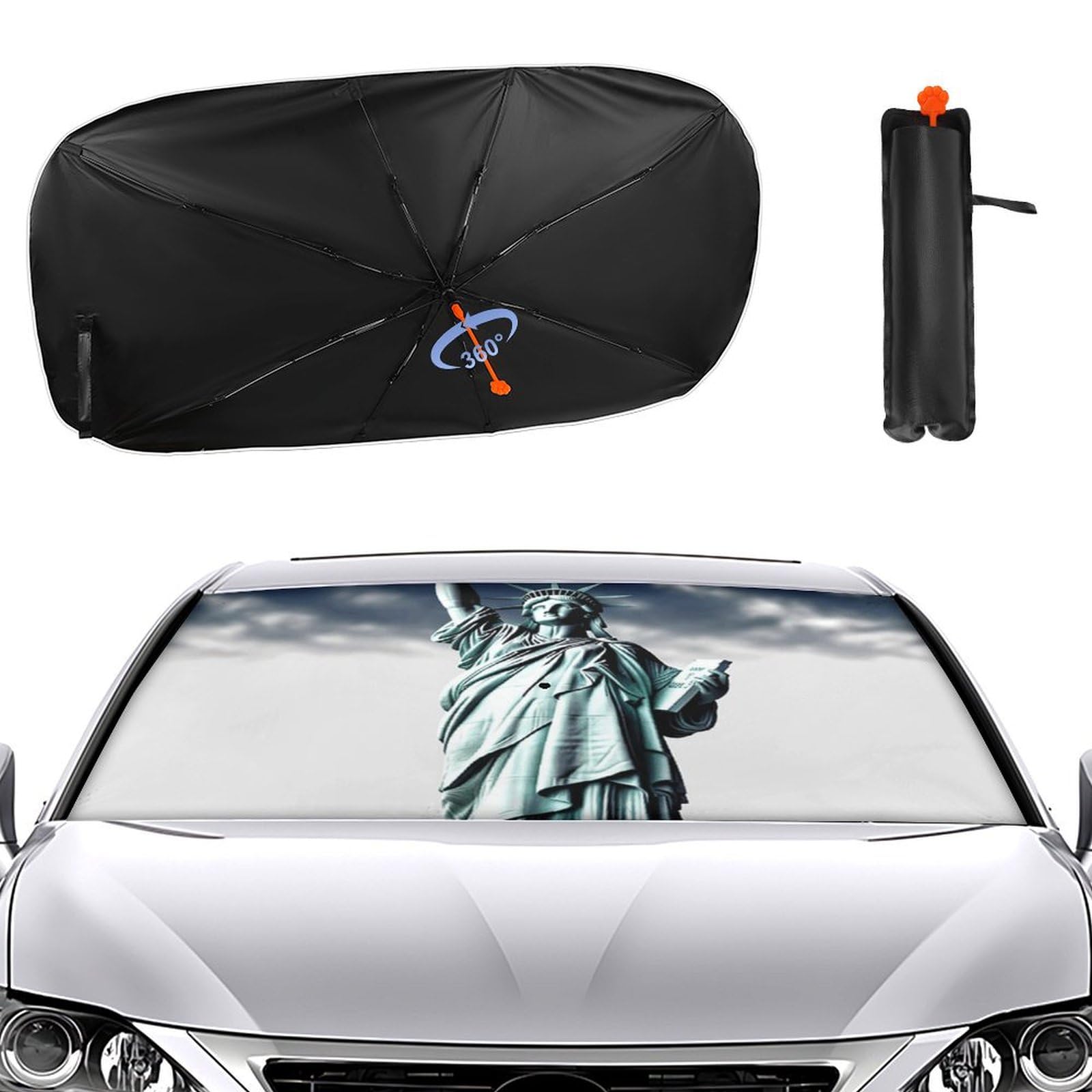 Windschutzscheiben-Sonnenschutz, Auto-Frontscheibe, Sonnenschutz, Regenschirm 2024, verbesserter Sonnenschutz, Freiheitsstatue, Auto-Blocker, Fenster-Sonnenschutz Windschutzscheiben-Sonnenschutz, Auto-Frontscheibe, Sonnenschutz, Regenschirm 2024, verbesserter Sonnenschutz, Freiheitsstatue, Auto-Blocker, Fenster-Sonnenschutz von VTCTOASY