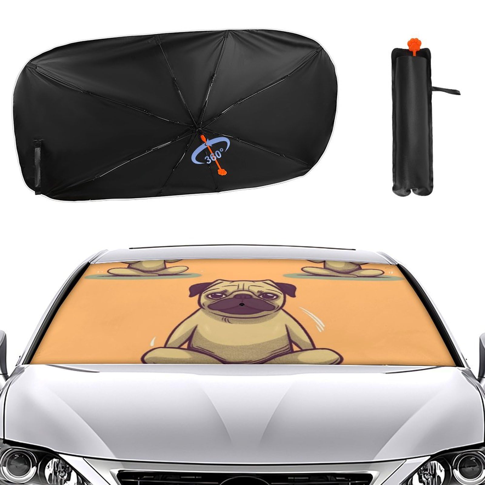 Windschutzscheiben-Sonnenschutz, Auto-Frontscheibe, Sonnenschutz, Regenschirm 2024, verbesserter Sonnenschutz, Regenschirm, Yoga, Mops, Sonnenschutz, Auto-Blocker, Fenster-Sonnenschutz Windschutzscheiben-Sonnenschutz, Auto-Frontscheibe, Sonnenschutz, Regenschirm 2024, verbesserter Sonnenschutz, Regenschirm, Yoga, Mops, Sonnenschutz, Auto-Blocker, Fenster-Sonnenschutz von VTCTOASY