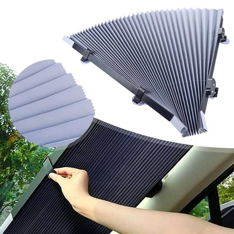 Auto-Windschutzscheibenvisier, für BMW i4 (Without net Bag on The Right) 2021-2024 G26 Auto Sonnenschutz Frontscheibe Innen UV Hitzeschutz,46cm von VTRWLMWN