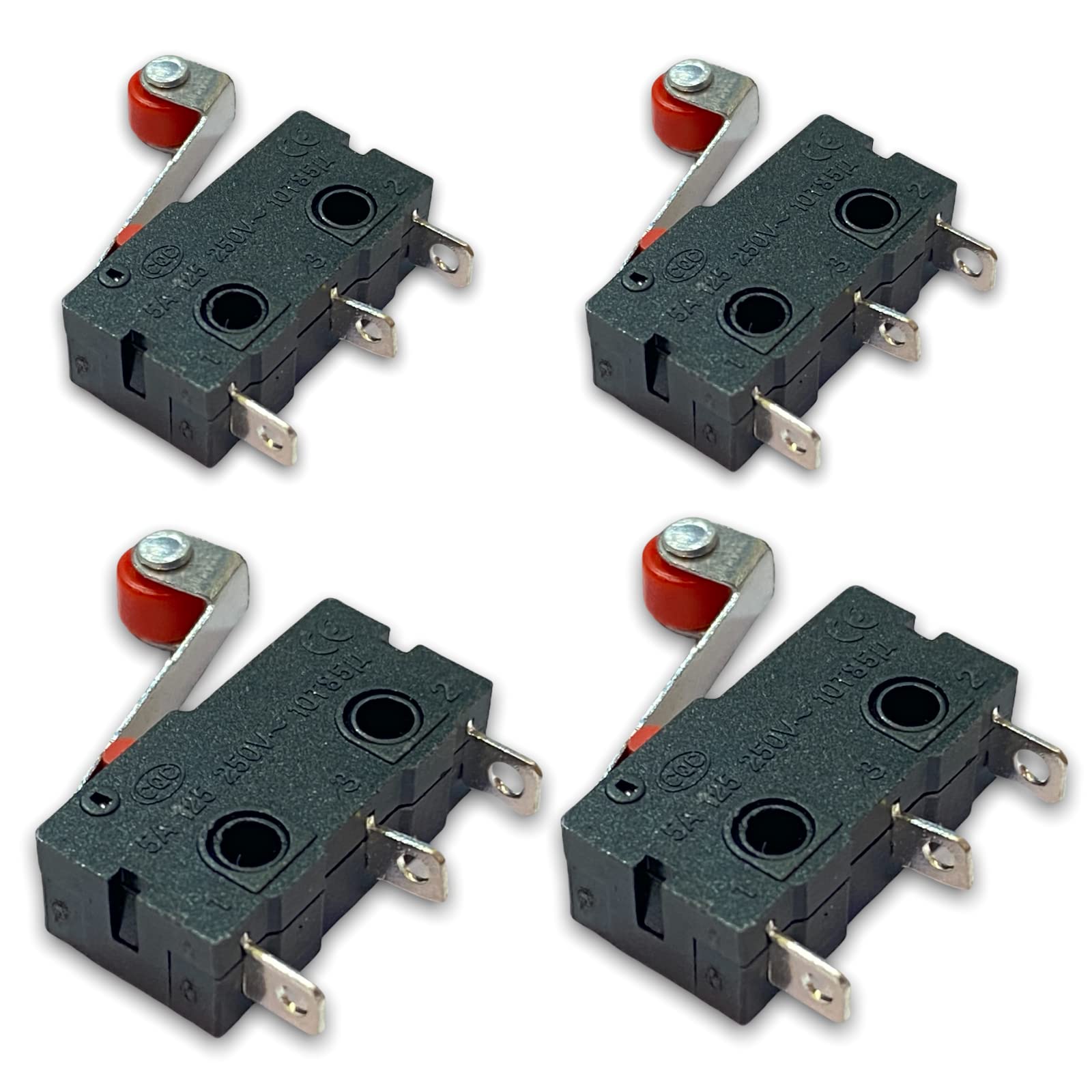4x Stück Micro Mikroschalter Endschalter Positionschalter Schalter mit Rollenhebel Schließen Taster Tür Fenster Alarm 250V 5A SPDT 3Pin 4x Stück Micro Mikroschalter Endschalter Positionschalter Schalter mit Rollenhebel Schließen Taster Tür Fenster Alarm 250V 5A SPDT 3Pin von VUNIVERSUM