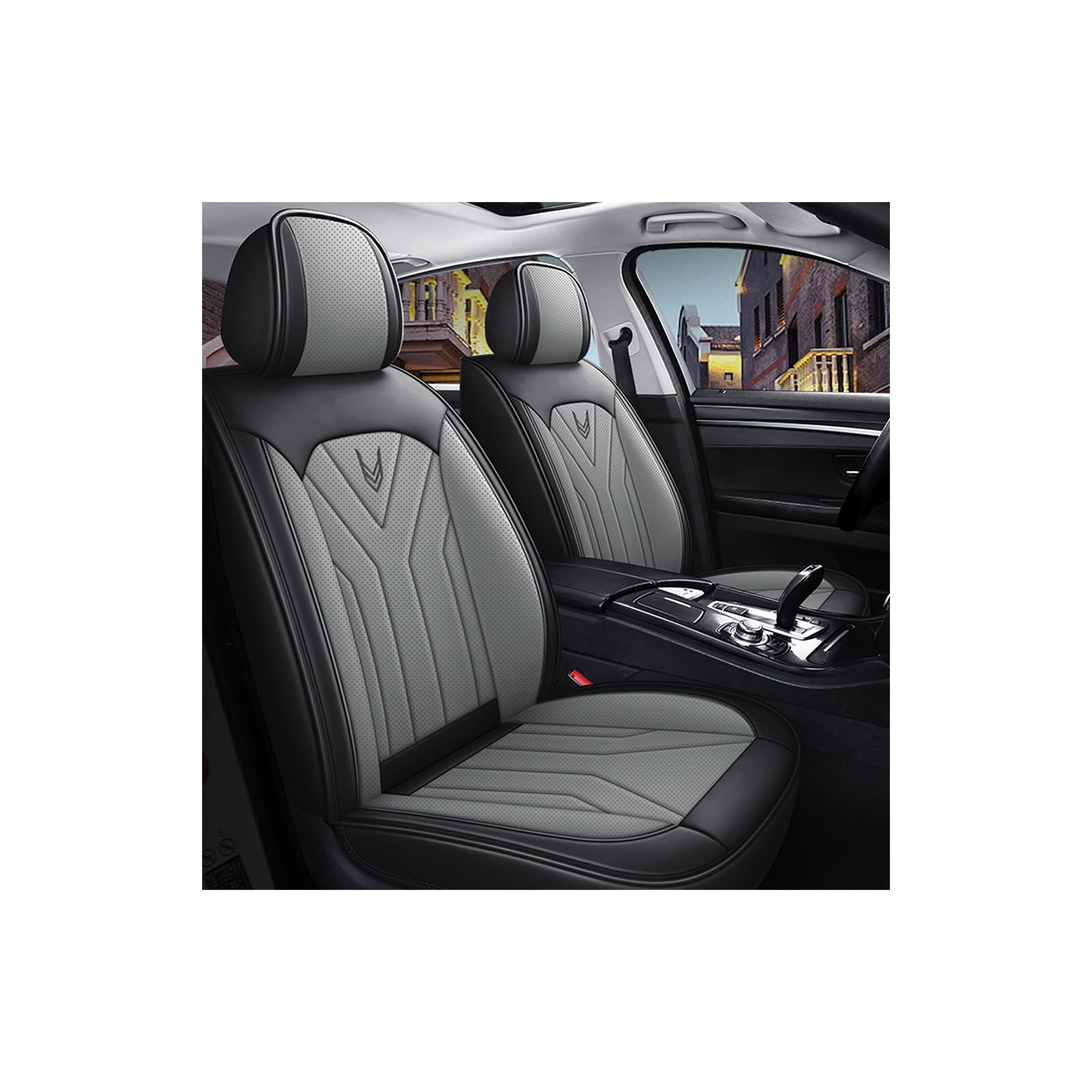 VUXEEKDR Auto Sitzbezüge, für BMW G30 X3 F25 F31 X5 F15 X1 E84 X1 F48 Bequem Schonbezüge Atmungsaktiv rutschfest Sitzschoner Innenraum Zubehör Vier Jahreszeiten Autositzbezüge （5 Sitze）,D von VUXEEKDR