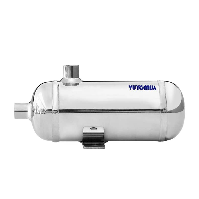 VUYOMUA 304 Stainless Steel High Pressure Mini Small Portable Air Tank Air Reservoir Water Storage Tank (0.3L-SG) von VUYOMUA