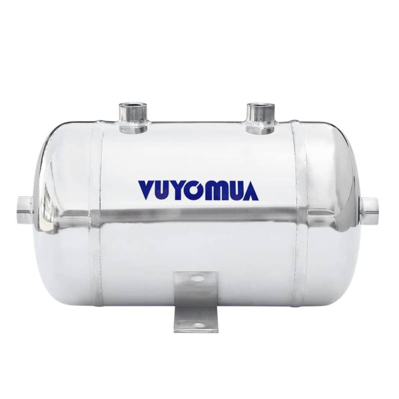 VUYOMUA 304 Stainless Steel High Pressure Mini Small Portable Air Tank Air Reservoir Water Storage Tank (3L-SG) von VUYOMUA