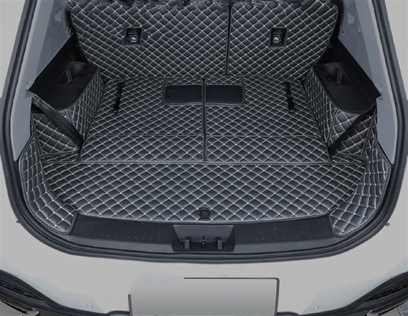 Kompatibel Mit Chery Für Omoda C5 S5 2023, Kofferraummatte, Kofferraumteppiche, Auto-All-Inclusive-Kofferraummatte, Gepäckeinlage, Kofferraum-Bodenschutz, Zubehör Heckkofferraummatte(Black,Size3) von VVBNIN
