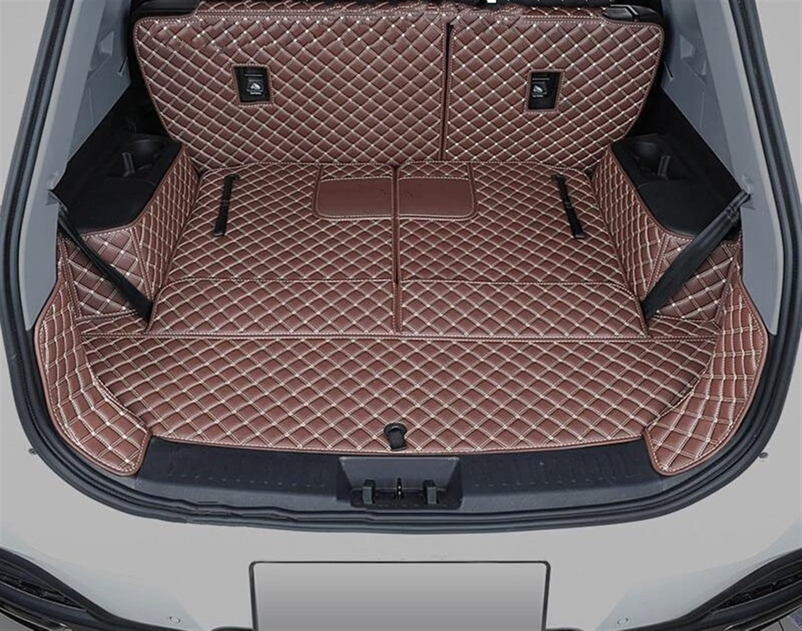 Kompatibel Mit Chery Für Omoda C5 S5 2023, Kofferraummatte, Kofferraumteppiche, Auto-All-Inclusive-Kofferraummatte, Gepäckeinlage, Kofferraum-Bodenschutz, Zubehör Heckkofferraummatte(Brown,Size3) von VVBNIN