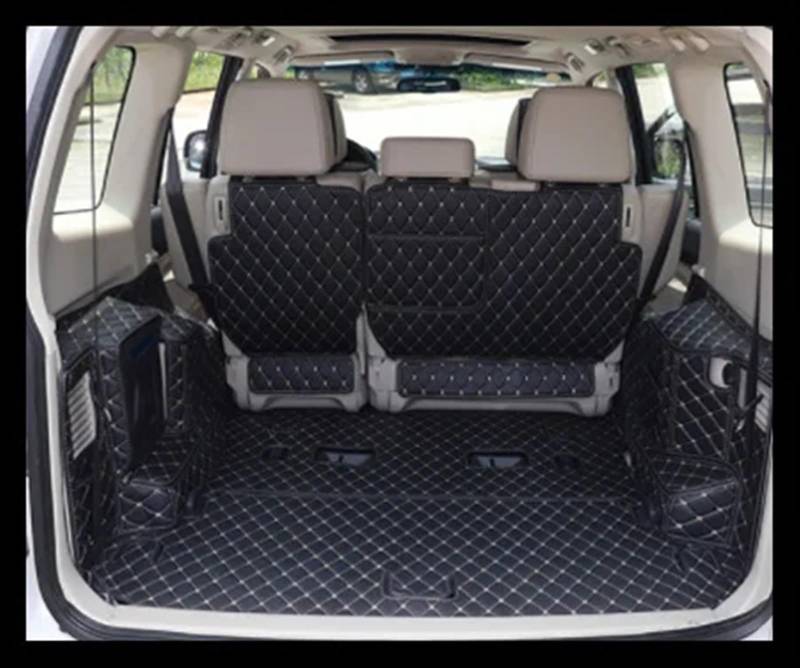 Kompatibel Mit Mitsubishi Für Pajero V97 Für V93 Für V73 2012 2013 2014 2015 2016 2017 2018 Kofferraummatten Kofferraumteppiche Autozubehör Innenausstattung Heckkofferraummatte(Black,Size3) von VVBNIN