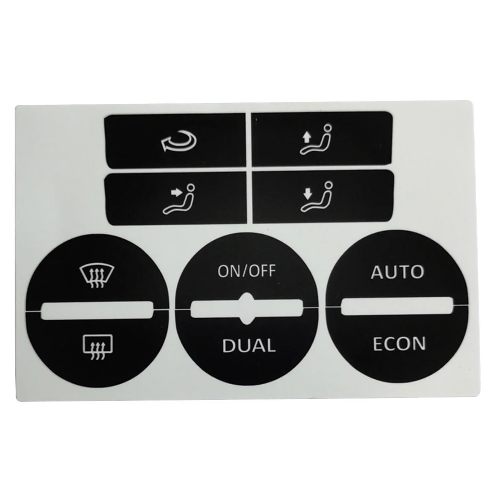 VVBNIN Auto Dekoration Aufkleber Kompatibel Mit VW Für Golf Mk5 2004 2005 2006 2007 2008 AC Fenster Klima Abgenutzte Abblätternde Tasten Reparatur Aufkleber AC Control Button Decals Aufkleber VVBNIN Auto Dekoration Aufkleber Kompatibel Mit VW Für Golf Mk5 2004 2005 2006 2007 2008 AC Fenster Klima Abgenutzte Abblätternde Tasten Reparatur Aufkleber AC Control Button Decals Aufkleber von VVBNIN