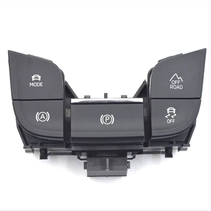 VVBNIN Auto Druckschalter Kompatibel Mit Skoda Für Karoq Für Kodiaq 56G927225B Handbremse Schalter Modus ESP Off Road Einparkhilfe Schalter Taste von VVBNIN