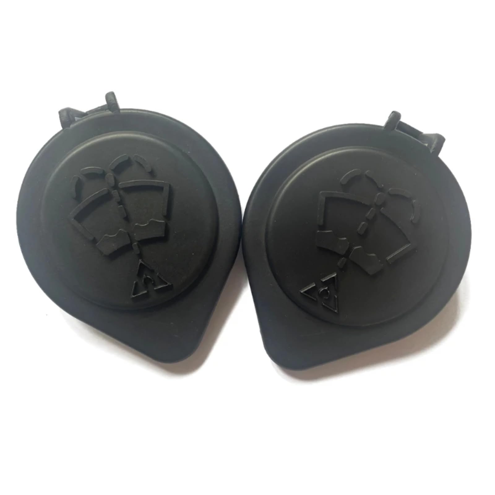 VVBNIN Kompatibel Mit 1 2011 Scheibenwischer-Waschflüssigkeitsbehälter-Abdeckung Wassertank-Flaschendeckeldeckel OEM: 61661379054 Auto Scheibenwaschkappe(Black,2 Pcs) von VVBNIN