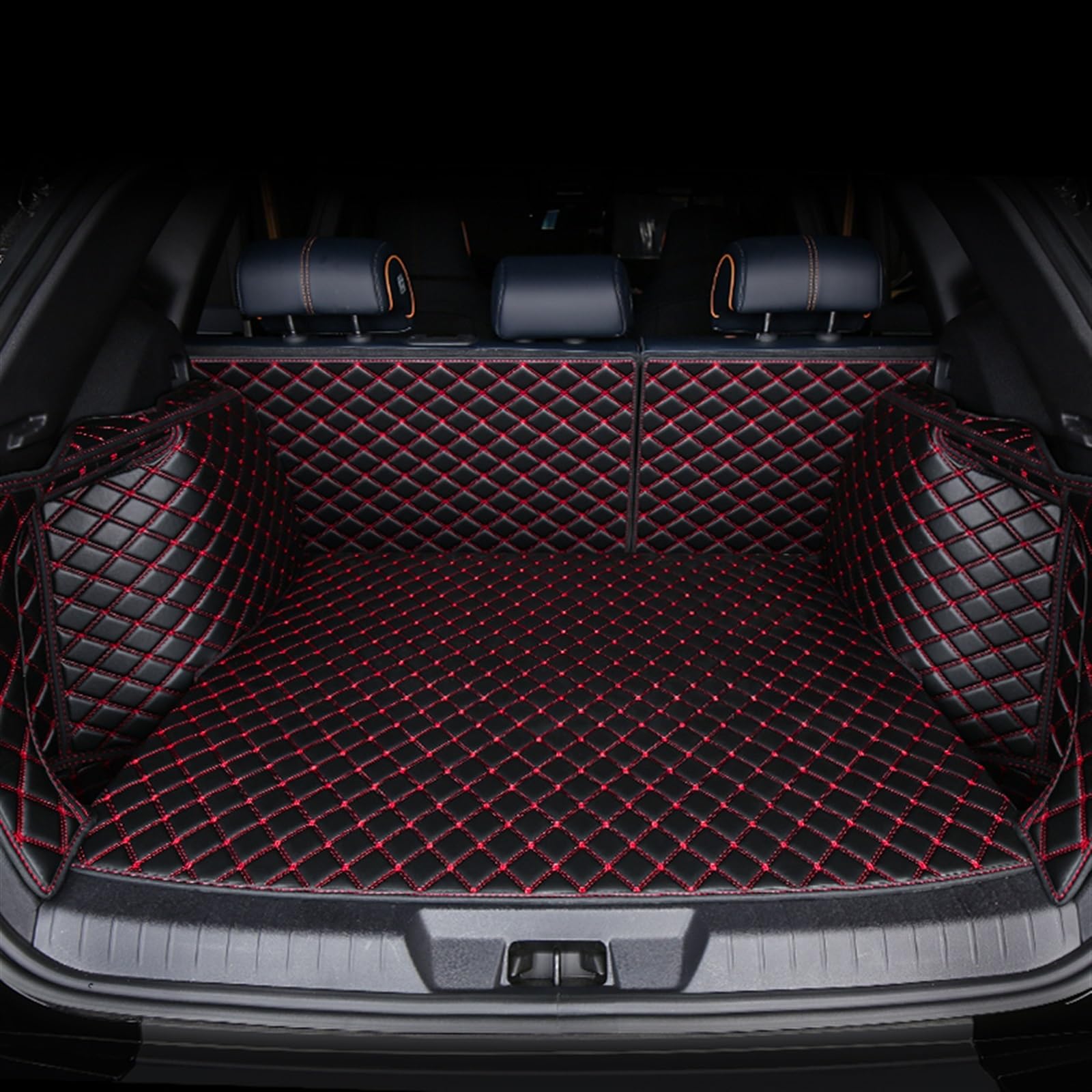 VVBNIN Kompatibel Mit Ford, Für Focus 3 Mk3, Für Fiesta Mk7, Für Ecosport, Kofferraummatte, Kofferraummatte, Bodenschutz, Schutzschale, Fahrzeug-Teppich-Zubehör Heckkofferraummatte(Black Red,Size1) VVBNIN Kompatibel Mit Ford, Für Focus 3 Mk3, Für Fiesta Mk7, Für Ecosport, Kofferraummatte, Kofferraummatte, Bodenschutz, Schutzschale, Fahrzeug-Teppich-Zubehör Heckkofferraummatte(Black Red,Size1) von VVBNIN