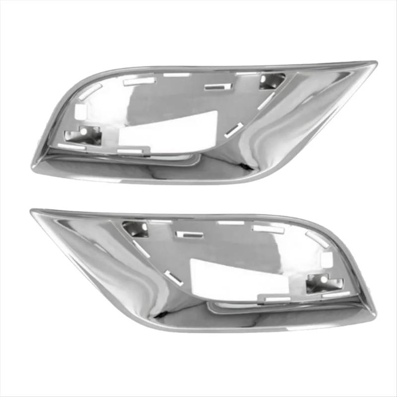 VVBNIN Kompatibel Mit Jeep Für Grand Für Cherokee 2017 2018 2019 2020 2021 Auto-Stoßstange, Chrom-Nebelscheinwerfer-Kühlergrill-Zierrahmen 6AH13SZ0AB Auto Zubehör von VVBNIN