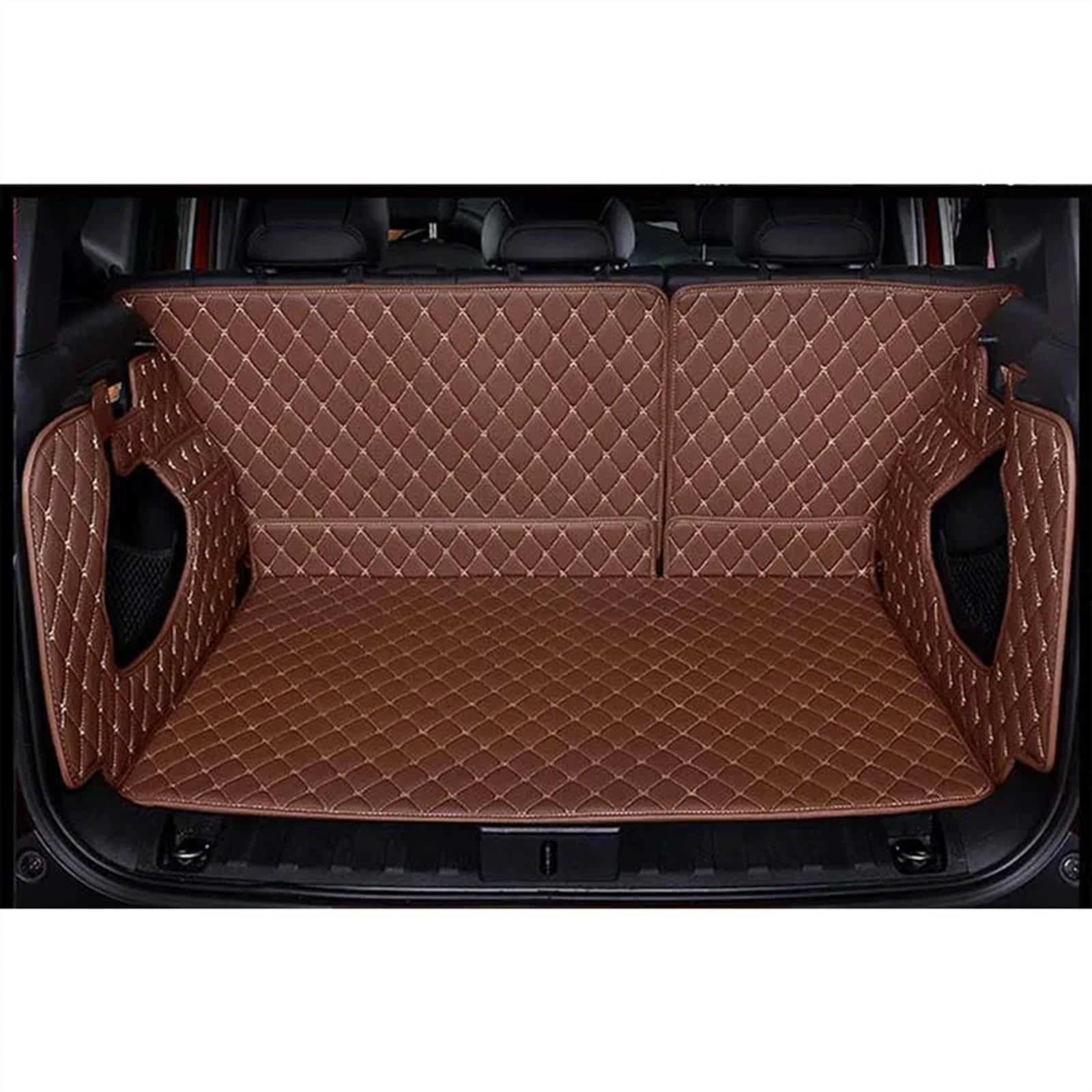 VVBNIN Kompatibel Mit Jeep Für Renegade 2015 2016 2017 2018 2019 2020 2021 Kofferraummatten Liner Matten Kofferraumteppiche Autobodenschutzschale Zubehör Heckkofferraummatte(Brown,Size3) von VVBNIN