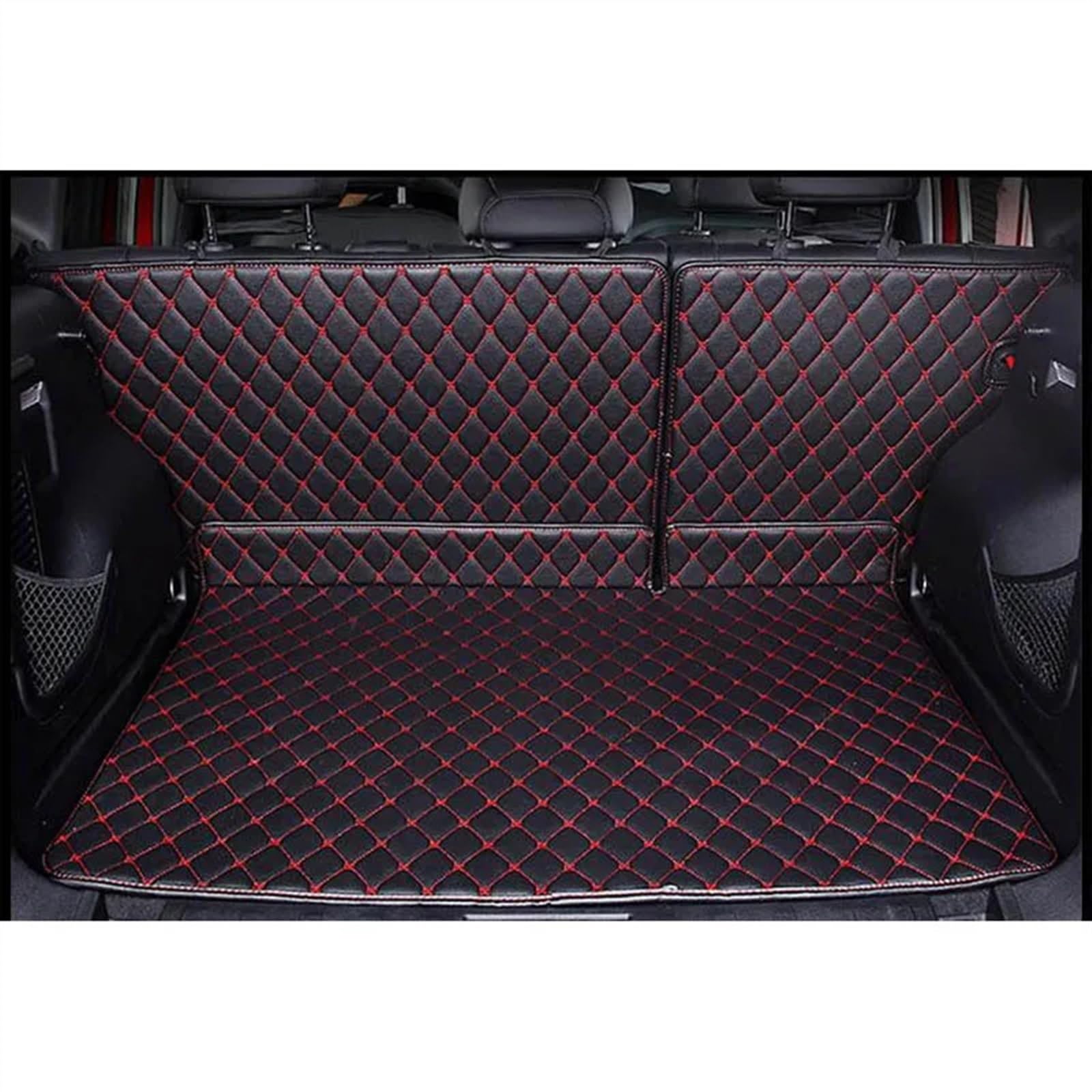 VVBNIN Kompatibel Mit Jeep Für Renegade 2015 2016 2017 2018 2019 2020 2021 Kofferraummatten Liner Matten Kofferraumteppiche Autobodenschutzschale Zubehör Heckkofferraummatte(Red,Size2) von VVBNIN