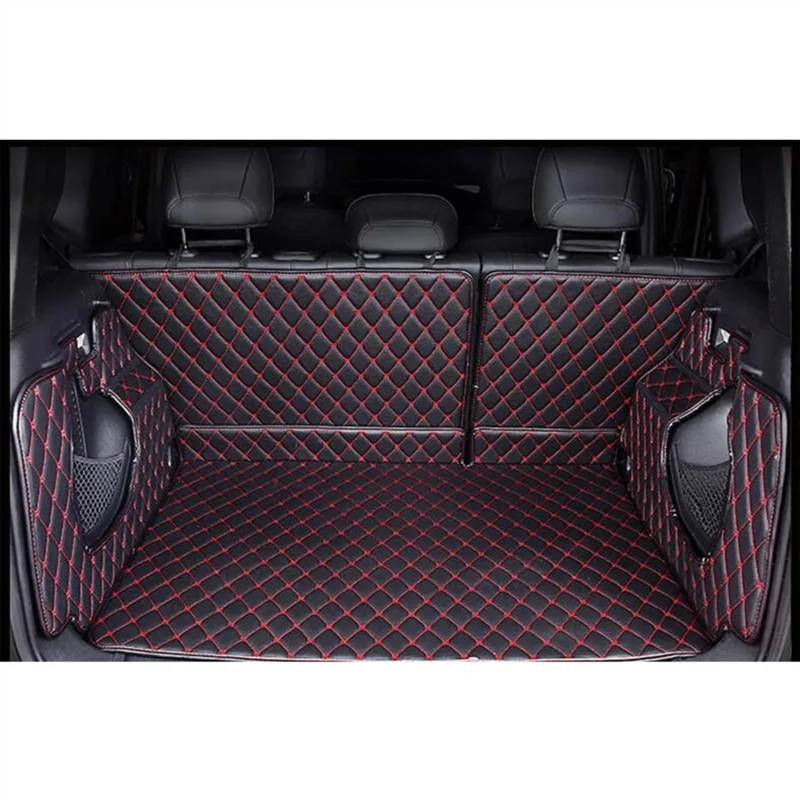 VVBNIN Kompatibel Mit Jeep Für Renegade 2015 2016 2017 2018 2019 2020 2021 Kofferraummatten Liner Matten Kofferraumteppiche Autobodenschutzschale Zubehör Heckkofferraummatte(Red,Size3) von VVBNIN
