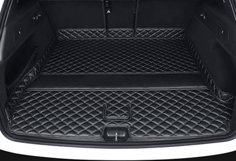 VVBNIN Kompatibel Mit Jeep Für Wrangler 2008 2009 2010 4-türige Kofferraummatte, Schutzablage, Teppichzubehör, Kofferraummatte, Kofferraummatte, Bodenschutz Heckkofferraummatte(Black) von VVBNIN
