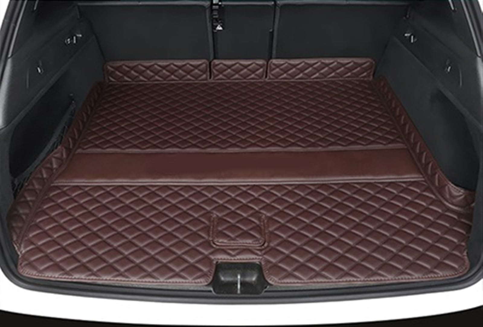VVBNIN Kompatibel Mit Jeep Für Wrangler 2008 2009 2010 4-türige Kofferraummatte, Schutzablage, Teppichzubehör, Kofferraummatte, Kofferraummatte, Bodenschutz Heckkofferraummatte(Coffee) von VVBNIN
