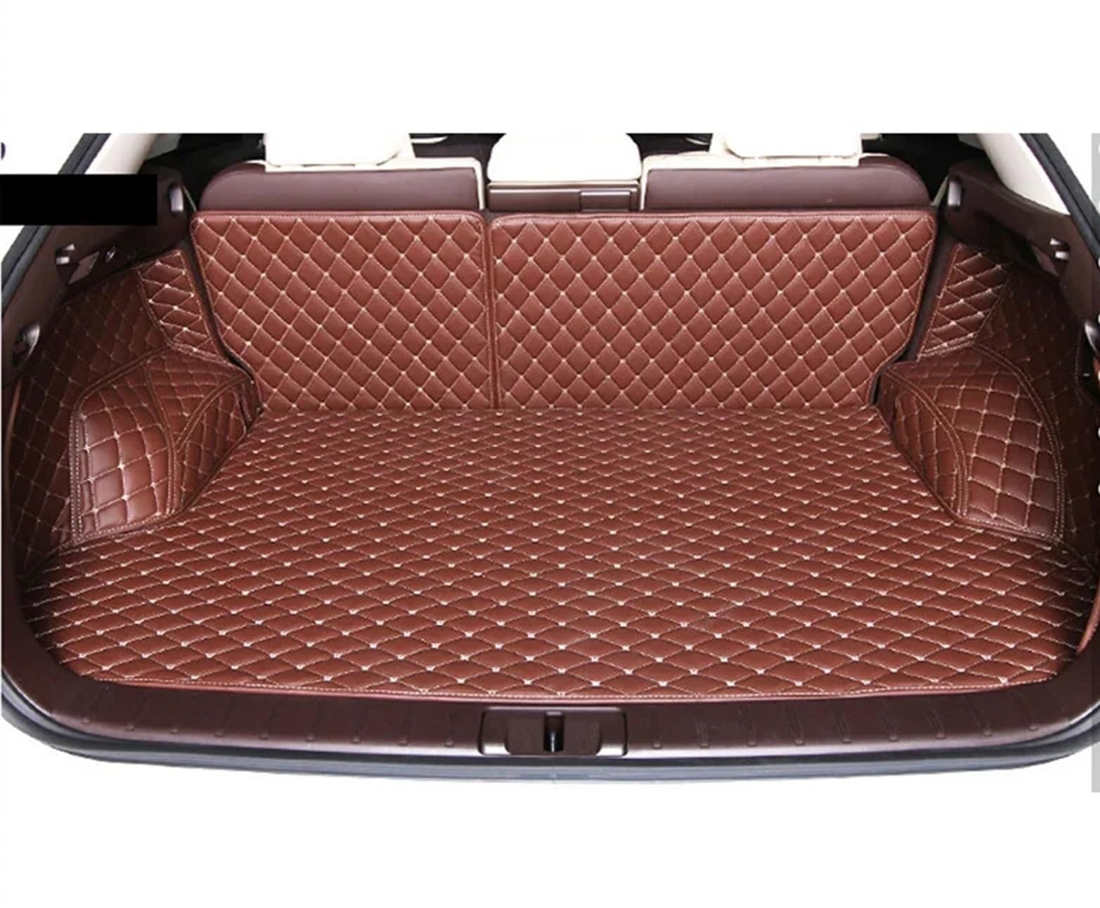 VVBNIN Kompatibel Mit Lexus Für RX 200t 2016 2017, Kofferraummatten, Kofferraumteppiche, Liner-Matte, Kofferraummatte, Schutzschale, Fahrzeugteppich-Zubehör Heckkofferraummatte(Brown) von VVBNIN