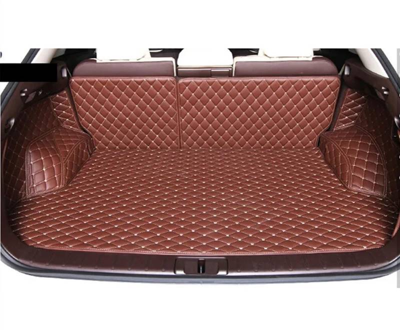 VVBNIN Kompatibel Mit Lexus Für RX 200t 2016 2017, Kofferraummatten, Kofferraumteppiche, Liner-Matte, Kofferraummatte, Schutzschale, Fahrzeugteppich-Zubehör Heckkofferraummatte(Brown) von VVBNIN