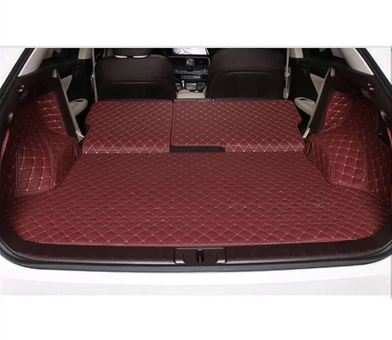 VVBNIN Kompatibel Mit Lexus Für RX 200t 2016 2017, Kofferraummatten, Kofferraumteppiche, Liner-Matte, Kofferraummatte, Schutzschale, Fahrzeugteppich-Zubehör Heckkofferraummatte(Red) von VVBNIN