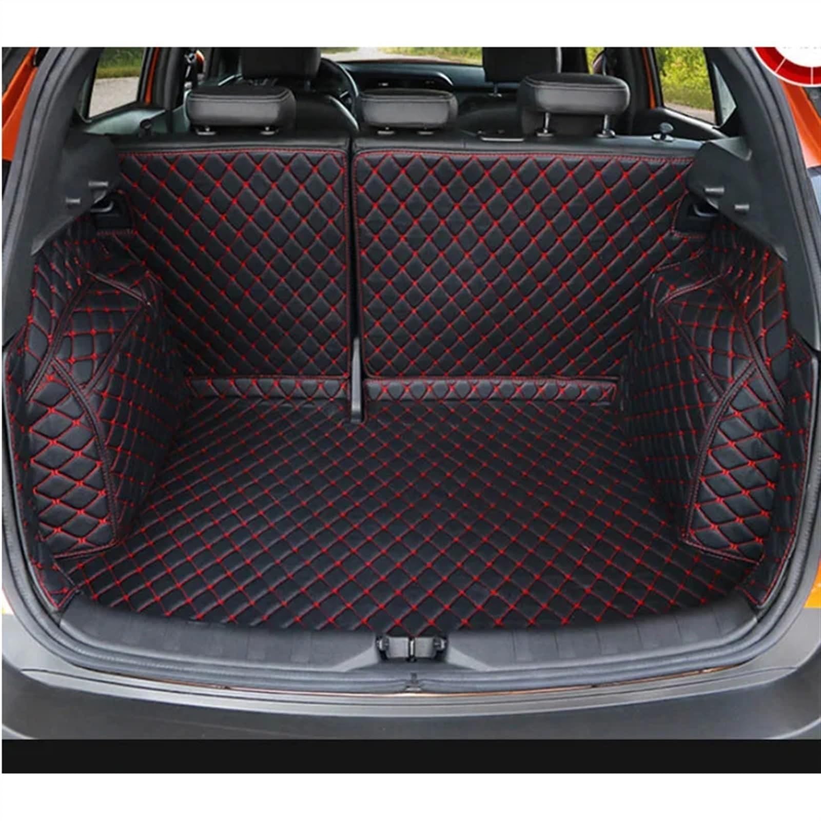 VVBNIN Kompatibel Mit Nissan Für Kicks 2017 2018 2019 2020 2021 2022 2023 2024, Kofferraummatte Für Den Hinteren Kofferraum, Bodenteppich, Schutz, Zubehör Heckkofferraummatte(Red) von VVBNIN