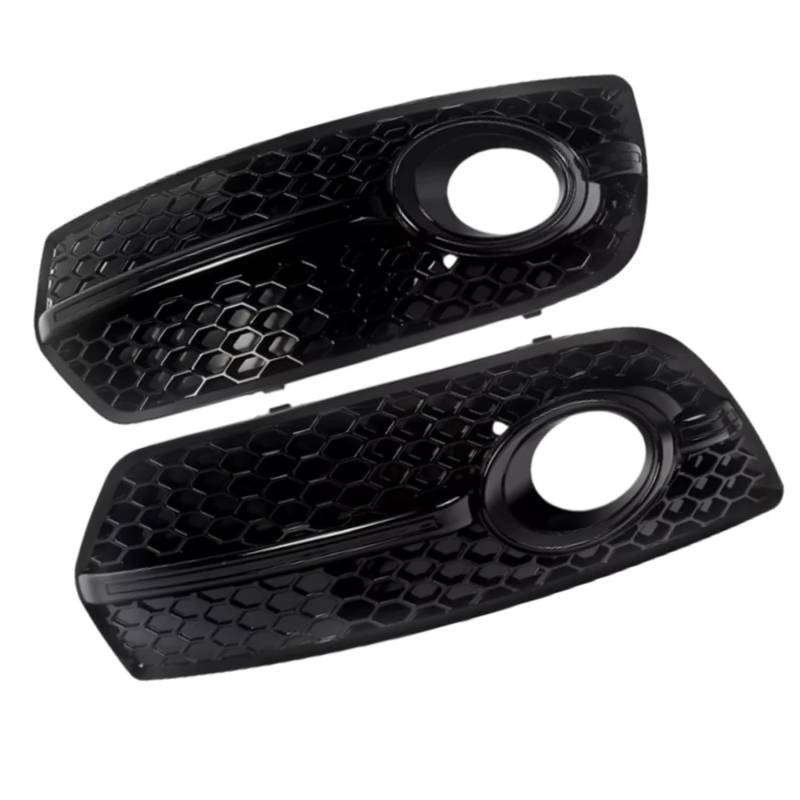 VVBNIN Kompatibel Mit Q5 2009 2010 2011 2012 Auto-Frontstoßstange Nebelscheinwerfer-Kühlergrill-Abdeckung Racing Nebelscheinwerfer-Kühlergrill 8R0807681A 8R0807682A Auto Zubehör von VVBNIN