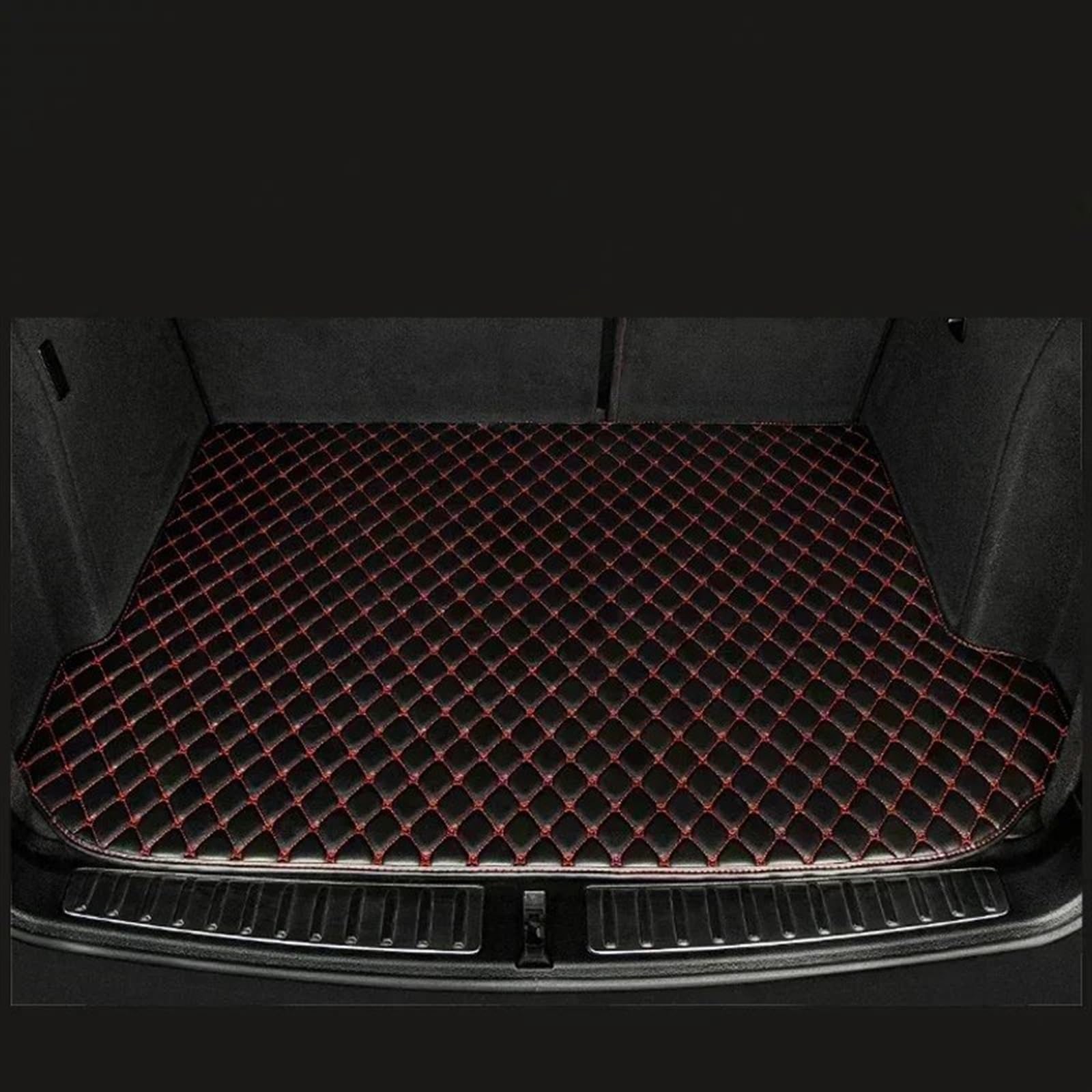 VVBNIN Kompatibel Mit Skoda Für Karoq 2018 2019 2020 2021 2022 2023 2024 Kofferraummatten Liner Zubehör Kofferraumbodenschutz Fahrzeugteppich Heckkofferraummatte(Red) von VVBNIN