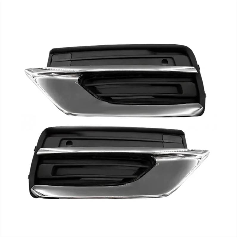 VVBNIN Kompatibel Mit Volvo Für XC90 2019 2020 2021 2022 Rechts Vorne Unterer Stoßfänger Nebelscheinwerfer-Kühlergrill-Zierleiste Chromabdeckung 31663515 31663513 31663519 Auto Zubehör von VVBNIN