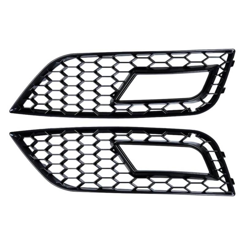 VVBNIN Kompatibel Mit Vw Für A4 B8.5 2013 2014 2015 2016 Auto Honeycomb Mesh Nebelscheinwerfer Rahmengitter Nebelscheinwerfergitter Zubehör Auto Zubehör von VVBNIN