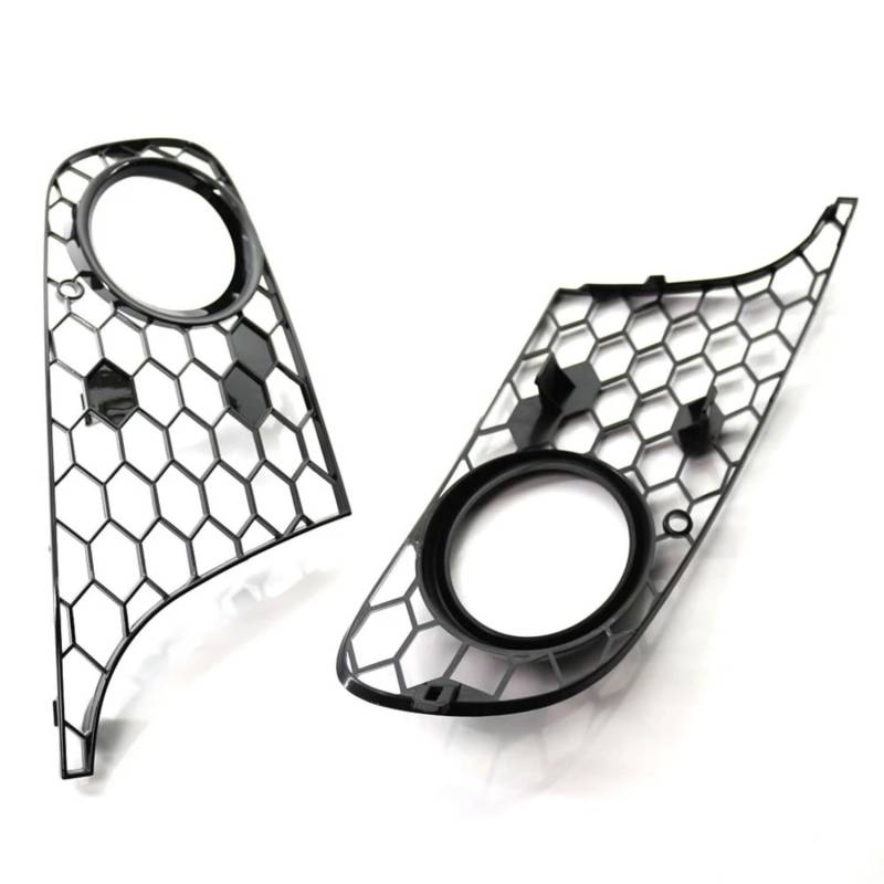 VVBNIN Kompatibel Mit Vw Für Golf MK6 Für J&etta 2009 2010 2011 2012 2013. Schwarzer Waben-Hex-Mesh-Frontstoßstangen-Nebelscheinwerfer-Grill 5K0 853 666 Auto Zubehör von VVBNIN