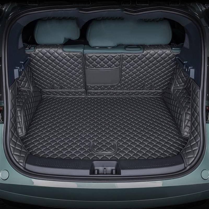 VVBNIN Kompatibel Mit Zeekr Für X 2023 2024 Kofferraummatte Zubehör Kofferraummatte Kofferraumwanne Matte Bodenschutz Schutzablage Fahrzeugteppich Autoauskleidung Heckkofferraummatte(Black,Size1) von VVBNIN
