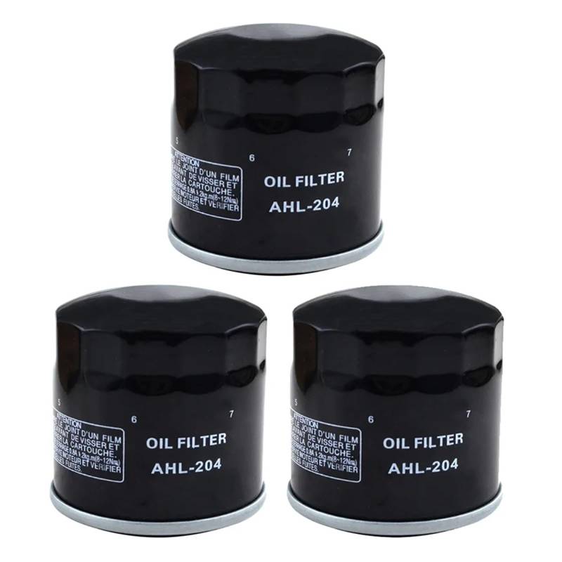 Motorrad Ölfilter for FJS400 FJS600 FSC600 GL1800A GL1800B GL1800HP GL1800HPN GL1800HPNA GL1800HPNM GL1800P CMX250C(3 Pcs) von VVCLUNFR