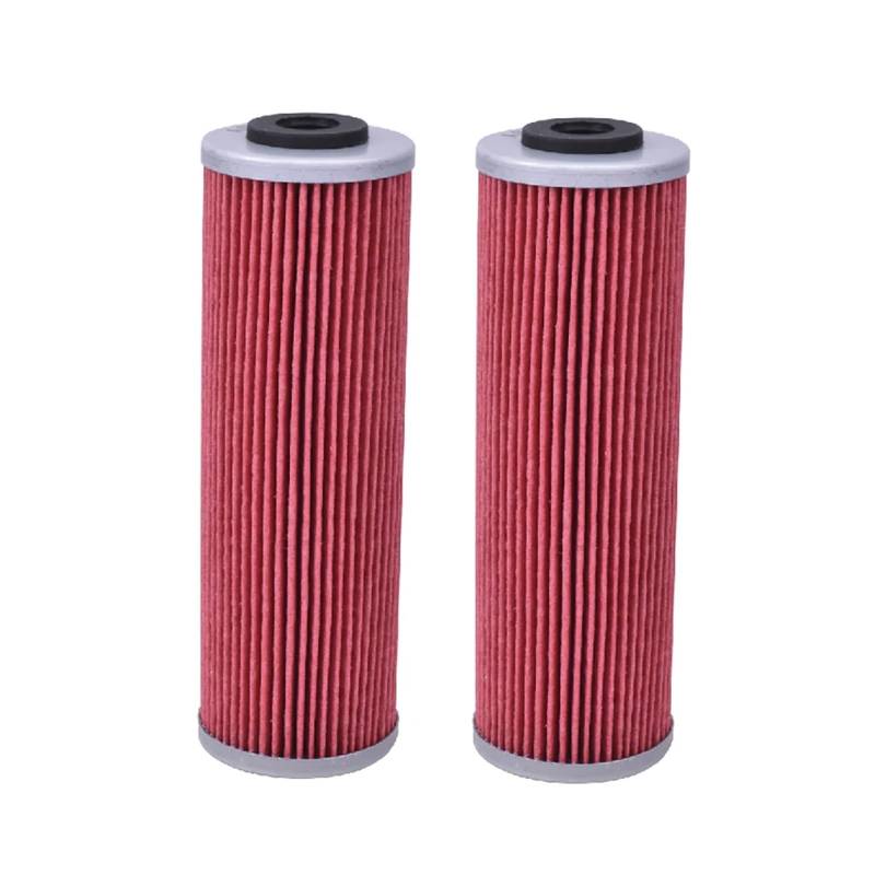 Motorteile Ölfilter for 1090 1190 Adventure RL 1190 RC8 R Track 1290 Super Adventure R TKC ST 1290 Super Duke GT 14-21(2pcs Red) von VVCLUNFR