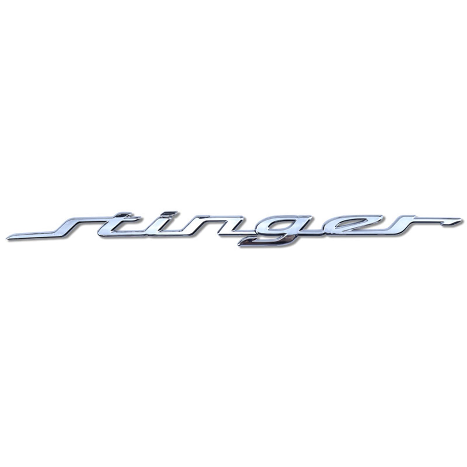 Auto Abzeichen Logo Aufkleber für Kia Stinger GT, Emblem FürAuto Modifikation Fahrzeug Wasserdicht Dekoration Car Styling Dekorative Zubehör,Silver von VVHUDA
