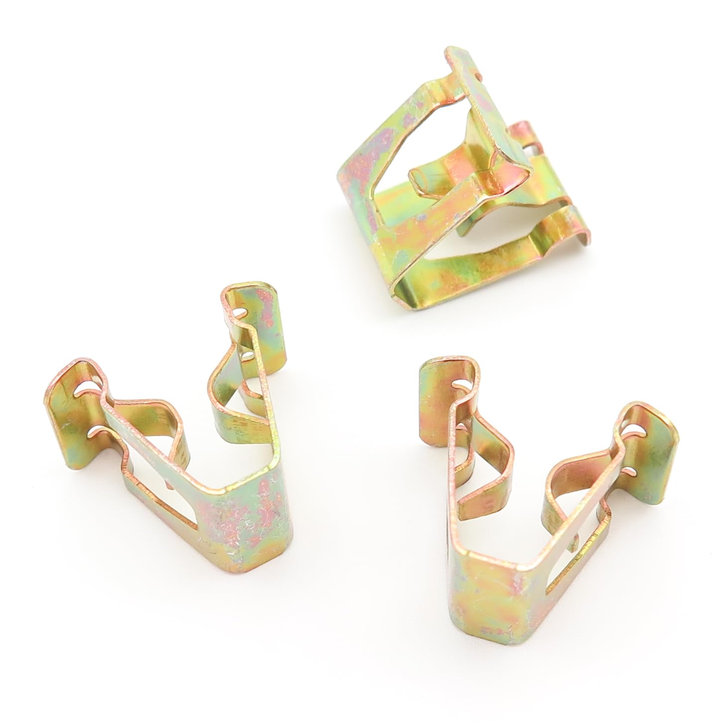 VVO Fasteners- Gold Metall-Clips. Mittelkonsole. Kompatibel mit einigen Volkswagen Tiguan, T-Cross, ID.3, ID.4, (Packung mit 10 Clips) von VVO