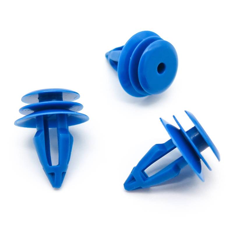 VVO Fasteners- Blau Kunststoff-Clips. Kofferraummatte und Innenverkleidung. Kompatibel mit einigen Tesla Model S, (Packung mit 10 Clips) von VVO