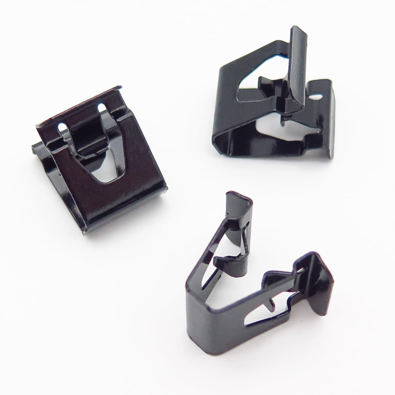 VVO Fasteners- Schwarz Metall-Clips. Heckstoßfänger und Zierleistenbefestigung. Kompatibel mit einigen Volkswagen Polo, (Packung mit 10 Clips) von VVO