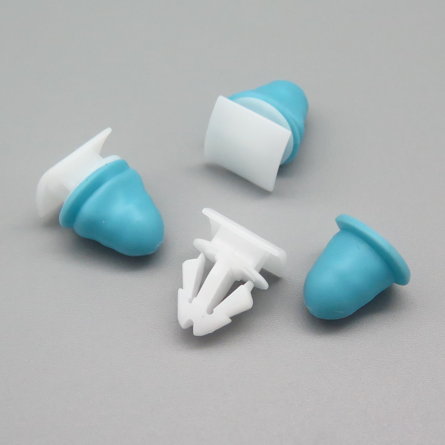 VVO Fasteners- Weiß Kunststoff-Clips. Seitliche Karosserie-Zierleiste. Kompatibel mit einigen Seat Ateca, (Packung mit 10 Clips) von VVO